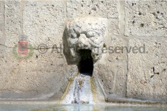 Fountain of Umberto I Square, detail3, Palazzo-Adriano